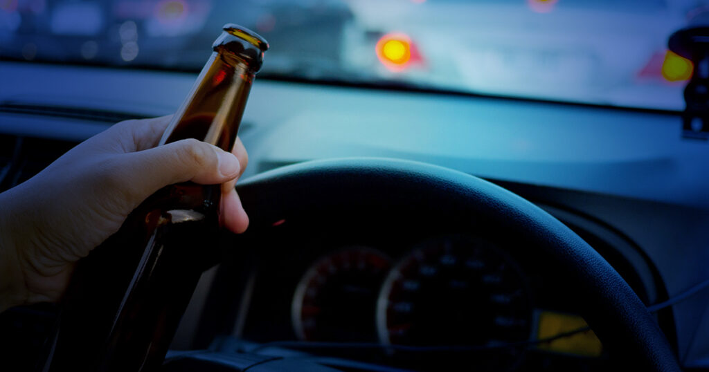 DWI Team Can a Person Drink an Alcoholic Beverage While Driving a Car